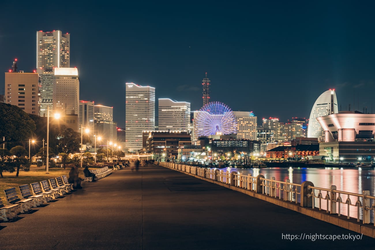 View of Minato Mirai from Yamashita Park