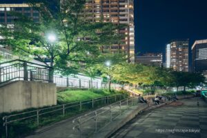 Atmosphere of Gotanda Fureai Waterfront Plaza