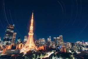 도쿄타워의 별빛 사진