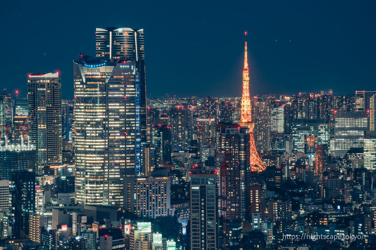 東京鐵塔和麻布台之丘