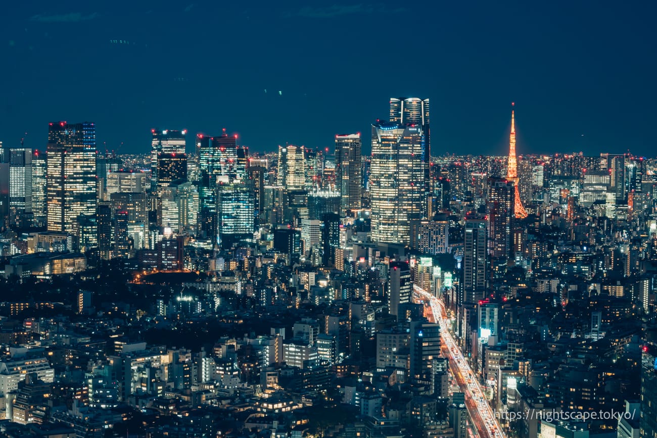 東京鐵塔和港區夜景