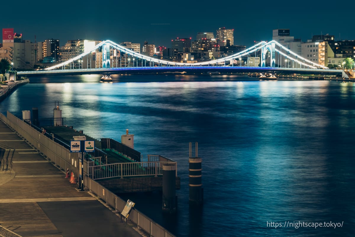 隅田川大橋夜景（北側）