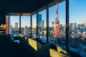 空中酒廊斯特拉花園 (Sky Lounge Stella Garden) 可欣賞東京鐵塔全景