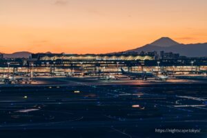 羽田機場第一航廈展望台夜景