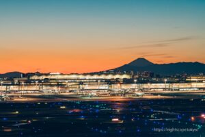 羽田機場第一航廈展望台夜景