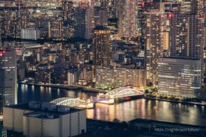 カレッタ汐留から眺める夜景