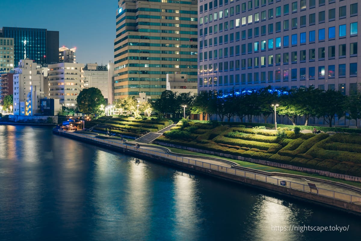 Night view of Sumida River Terrace