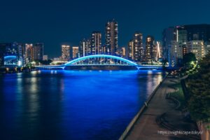 Sumida River Terrace and Eitai Bridge