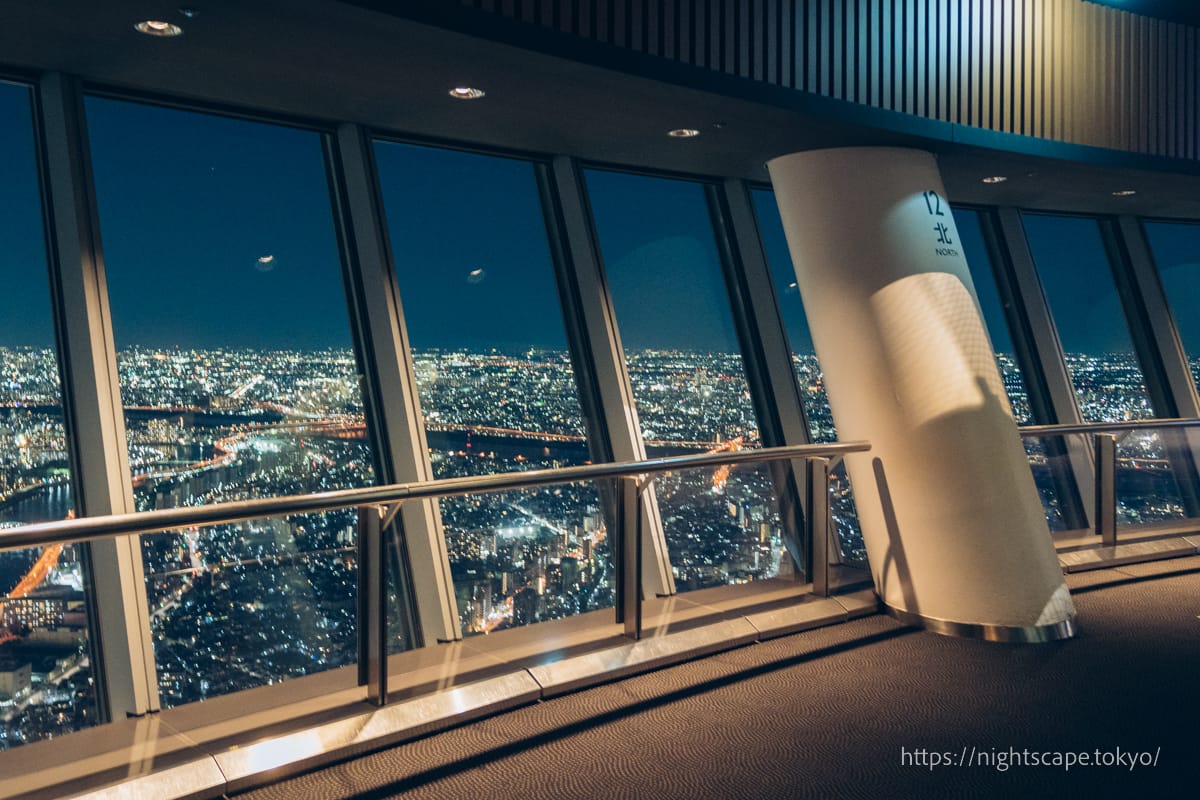 Atmosphere of the Tokyo Skytree Observation Deck