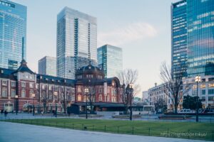 Tokyo Station Marunouchi Building at dusk