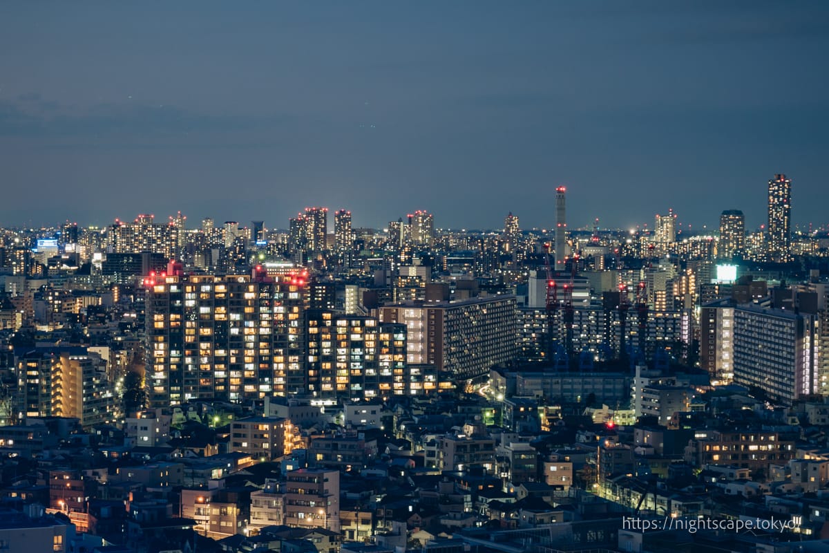 Night view from Kitatopia