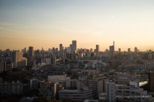 Buildings in the direction of Shinjuku viewed from Kitatopia