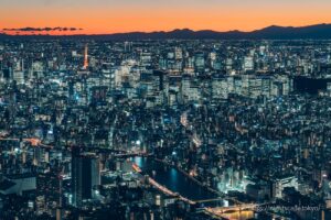 東京スカイツリー 展望回廊&展望デッキの夜景