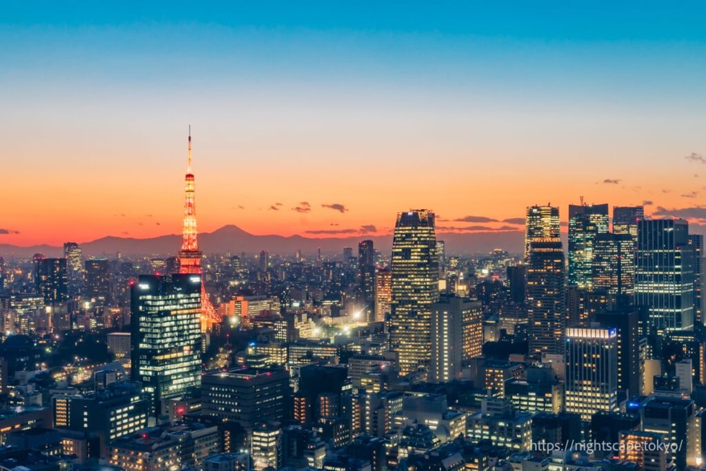 The best hotel with beautiful night view of Tokyo