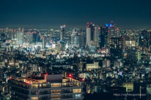 Night view toward Shinjuku