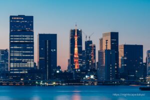 東京タワーと港区周辺の街並み