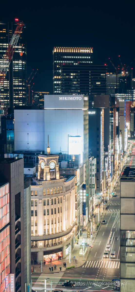 銀座エリアの夜景