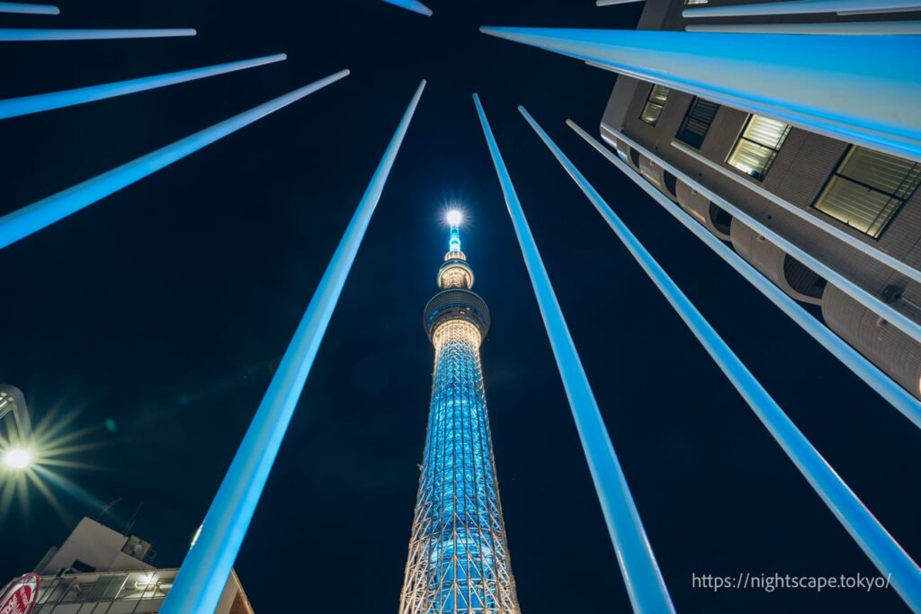 小梅児童遊園の夜景