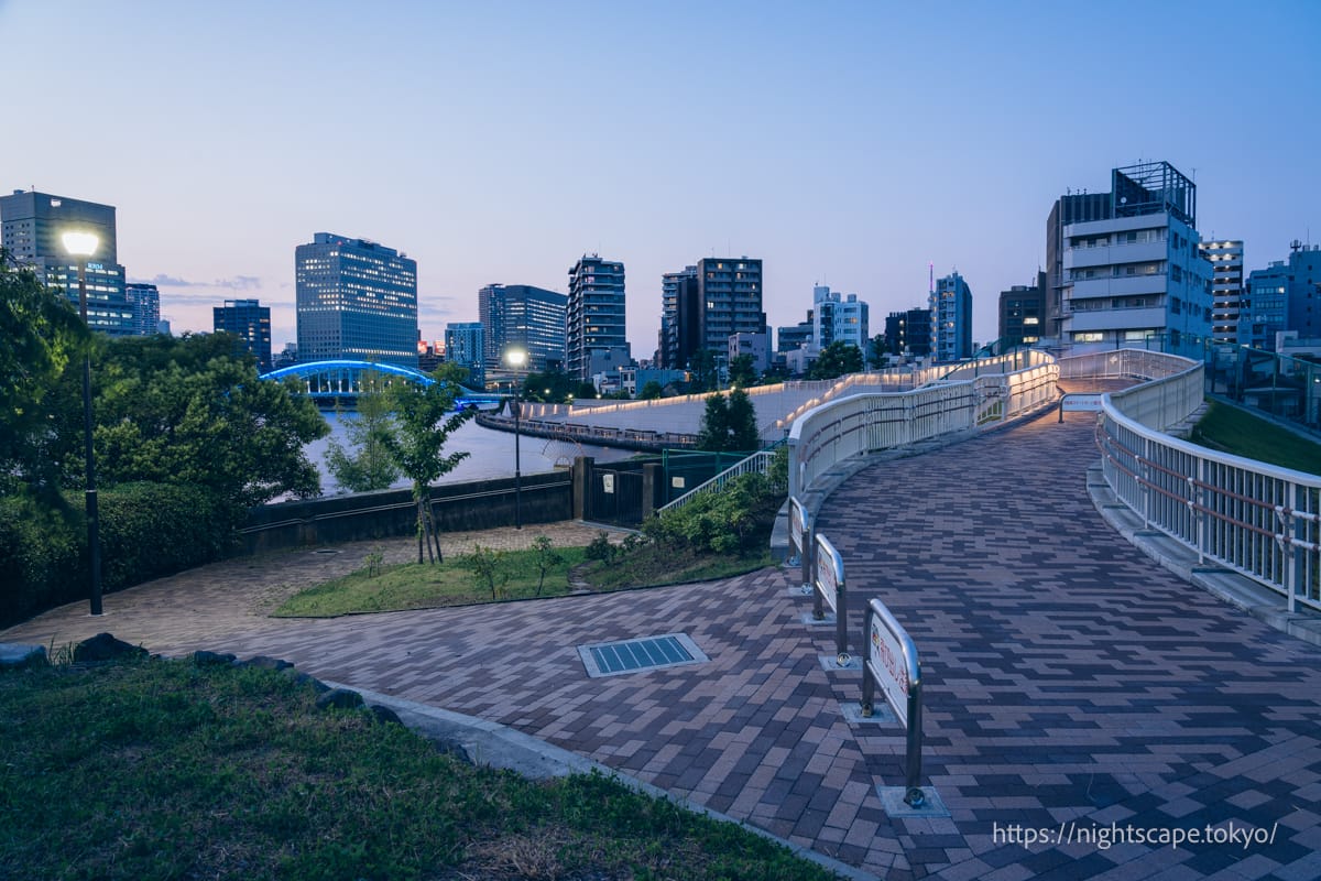 越中島公園の雰囲気