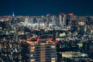 新宿方面の夜景