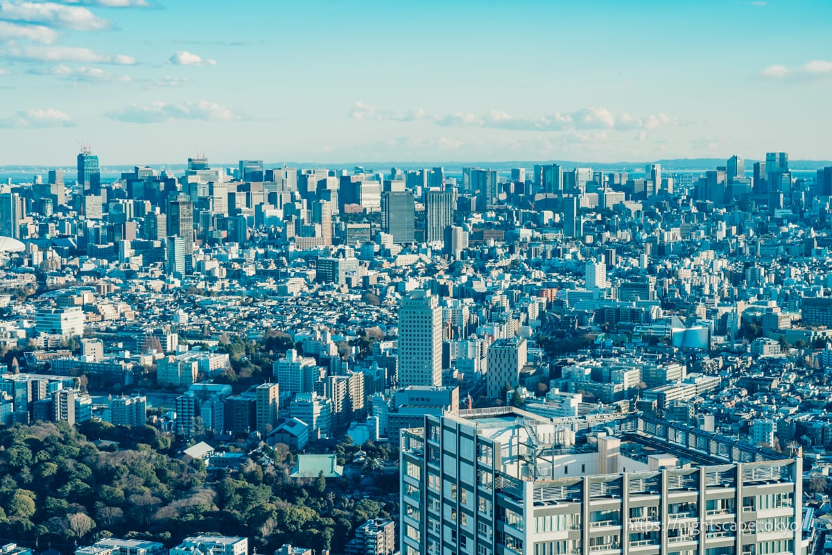 港区方面の景色