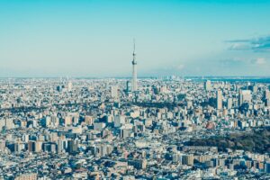 スカイツリー方面の景色