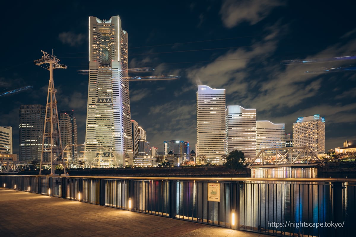 北仲通北第二公園から眺める夜景