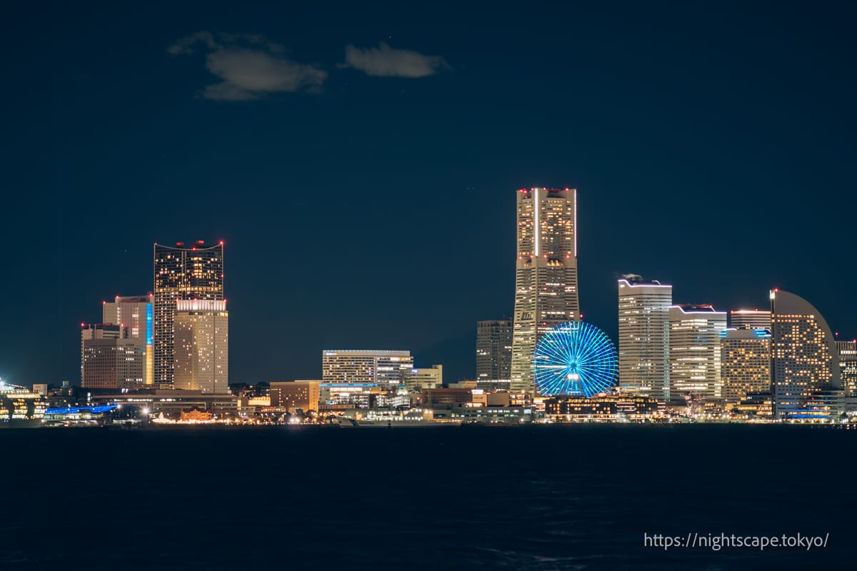 みなとみらい21エリアの夜景