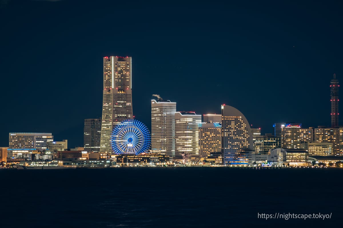 みなとみらい21エリアの夜景