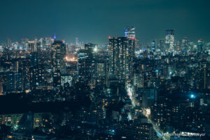 新宿と六本木エリアのビル夜景