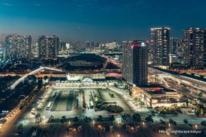東京ベイ有明ワシントンホテルの客室から見る夜景