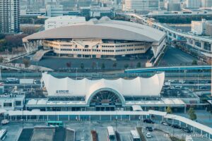 国際展示場駅と有明コロシアム