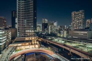 TAKANAWA GATEWAY CITY RESIDENCE付近の夜景